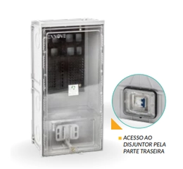 CMF1 - Caixa de Medição Frontal Tampa Transparente MOD.1